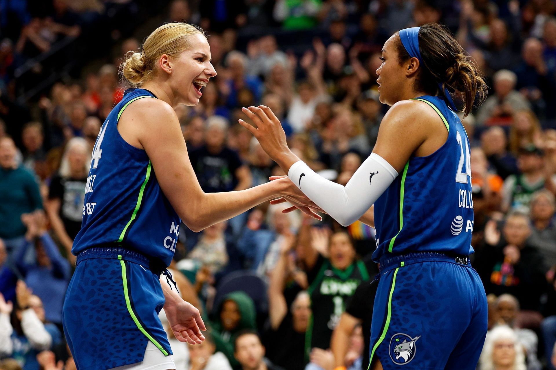 Dorka Juhasz looks up to Napheesa Collier in the WNBA. (Photo: GETTY)